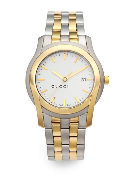 black and gold gucci wrist watch|Gucci gold and silver watch.